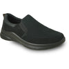 VANGELO Men Slip Resistant Shoe JIMMY-2 Black  - Wide Width Available